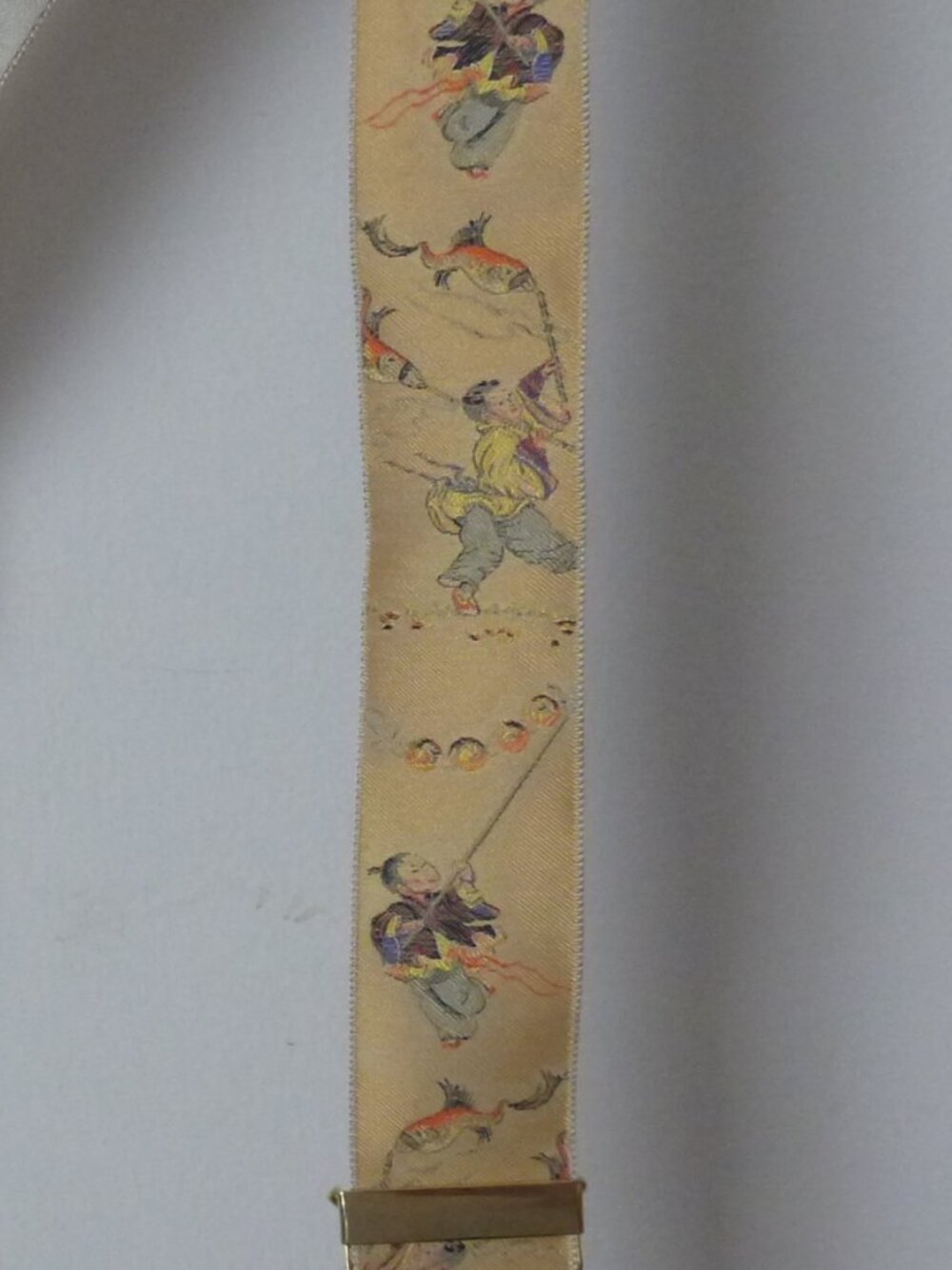 Vintage Trafalgar Limited Edition Silk Braces Chinoiserie Kite Print Suspenders - Picture 2 of 6